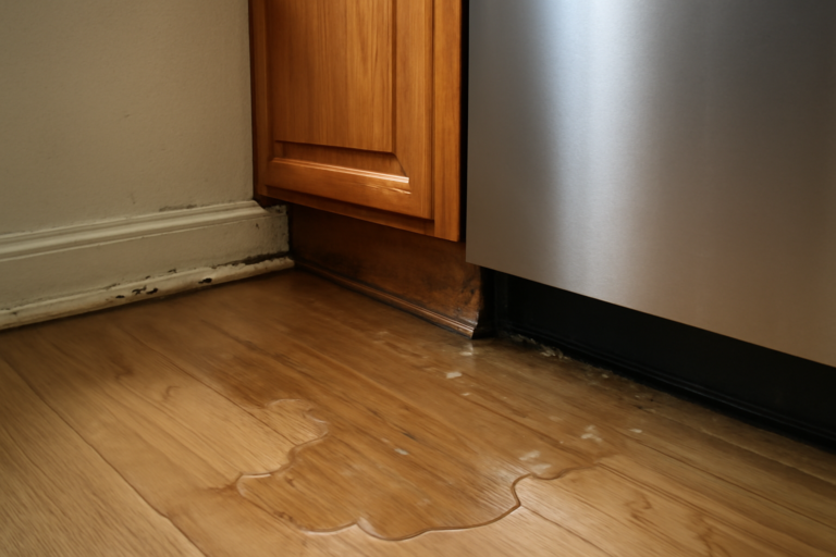Dishwasher Leak Water Removal