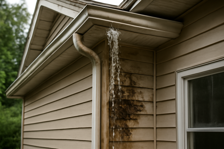 Gutter Overflow Water Removal