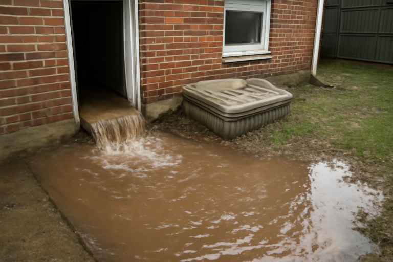 Septic Tank Backup Water Removal